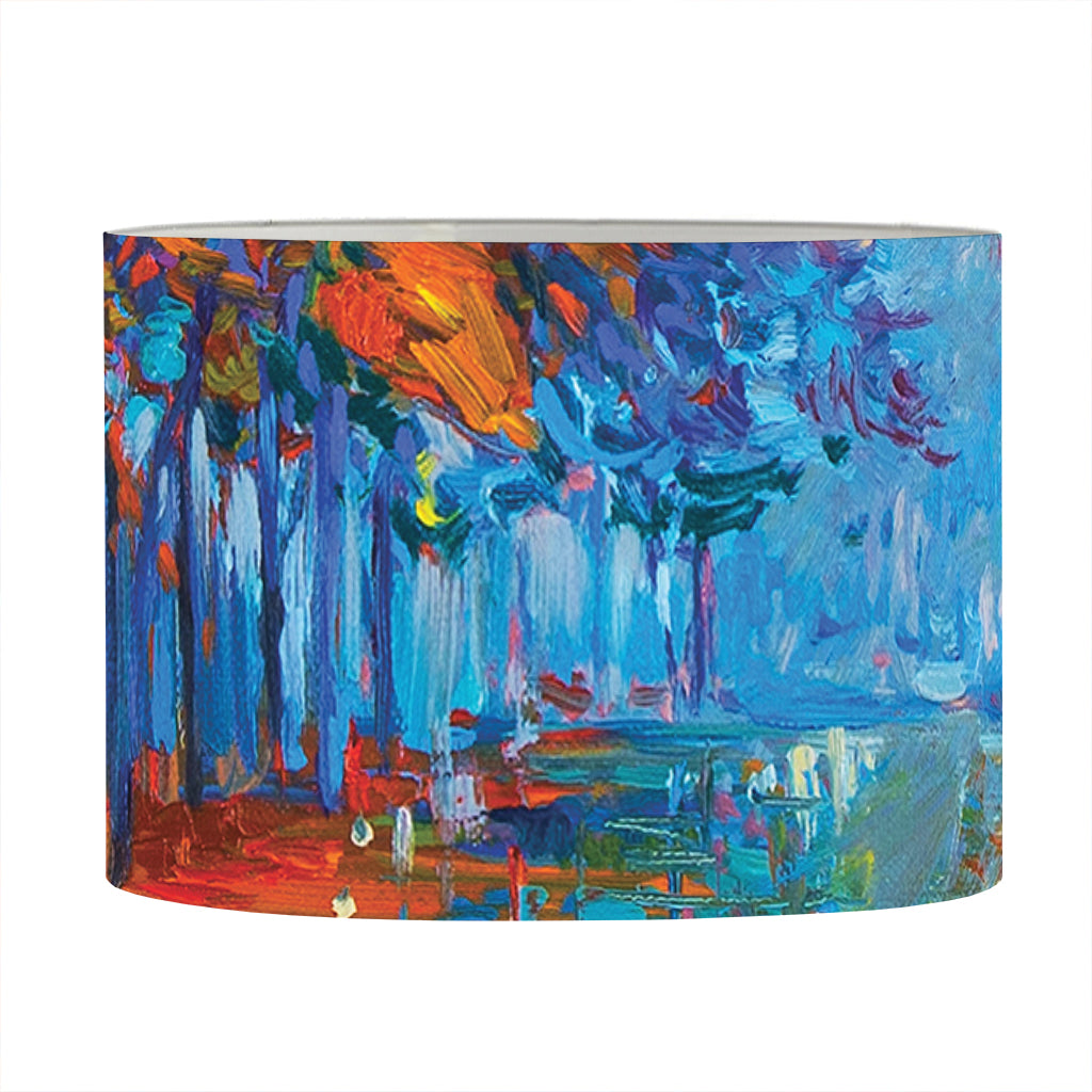 Autumn Painting Print Drum Lamp Shade