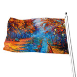 Autumn Painting Print Flag