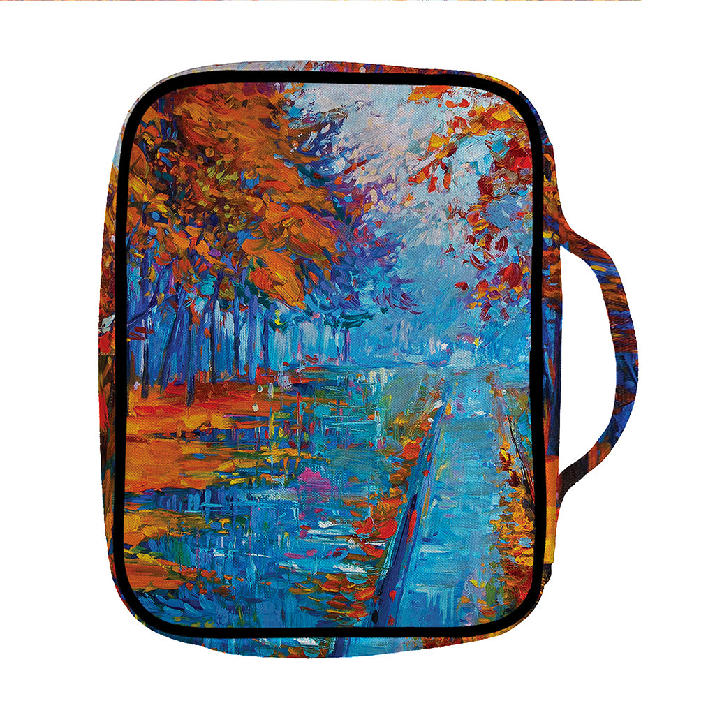 Autumn Painting Print Front Pocket Bible Bag