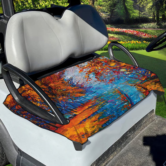 Autumn Painting Print Golf Cart Seat Cover