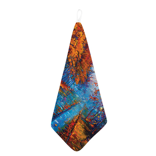 Autumn Painting Print Hand Towel