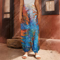 Autumn Painting Print Harem Pants