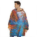 Autumn Painting Print Hoodie Blanket