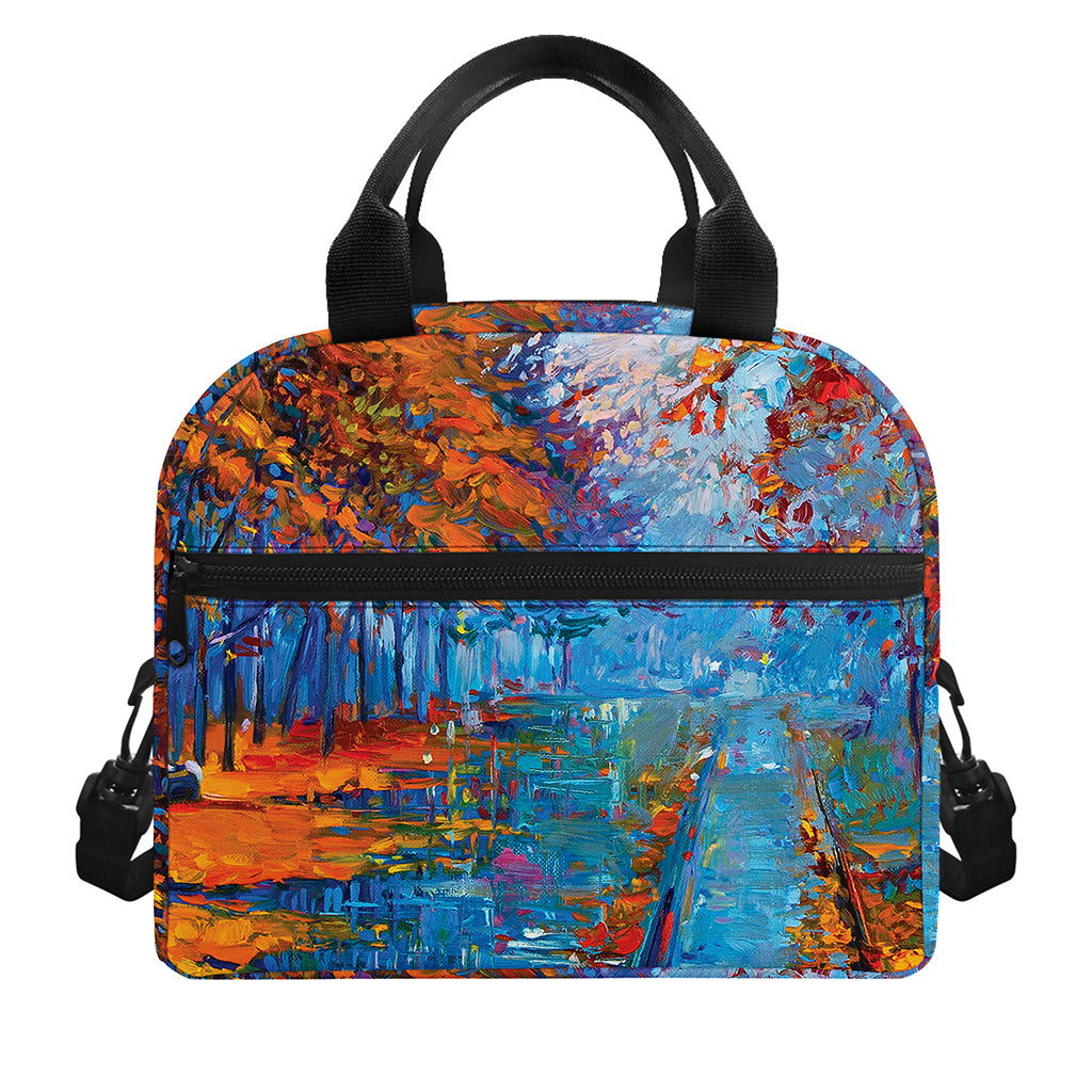 Autumn Painting Print Insulated Lunch Bag