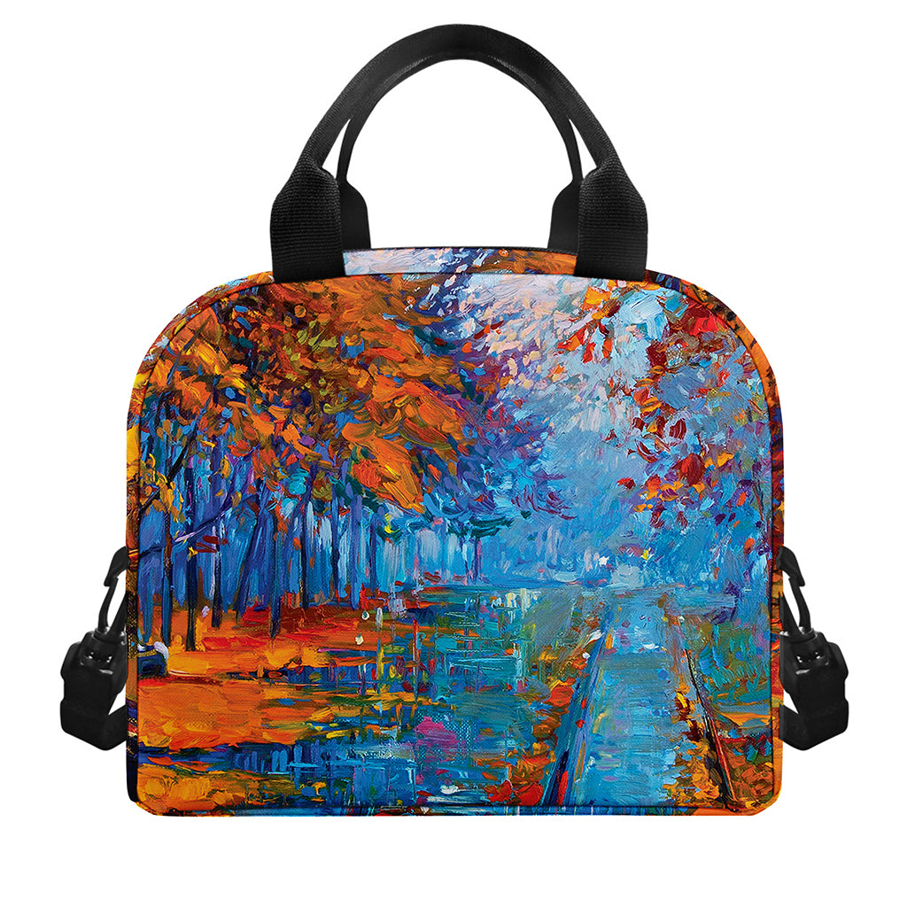 Autumn Painting Print Insulated Lunch Bag