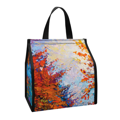 Autumn Painting Print Insulated Lunch Tote