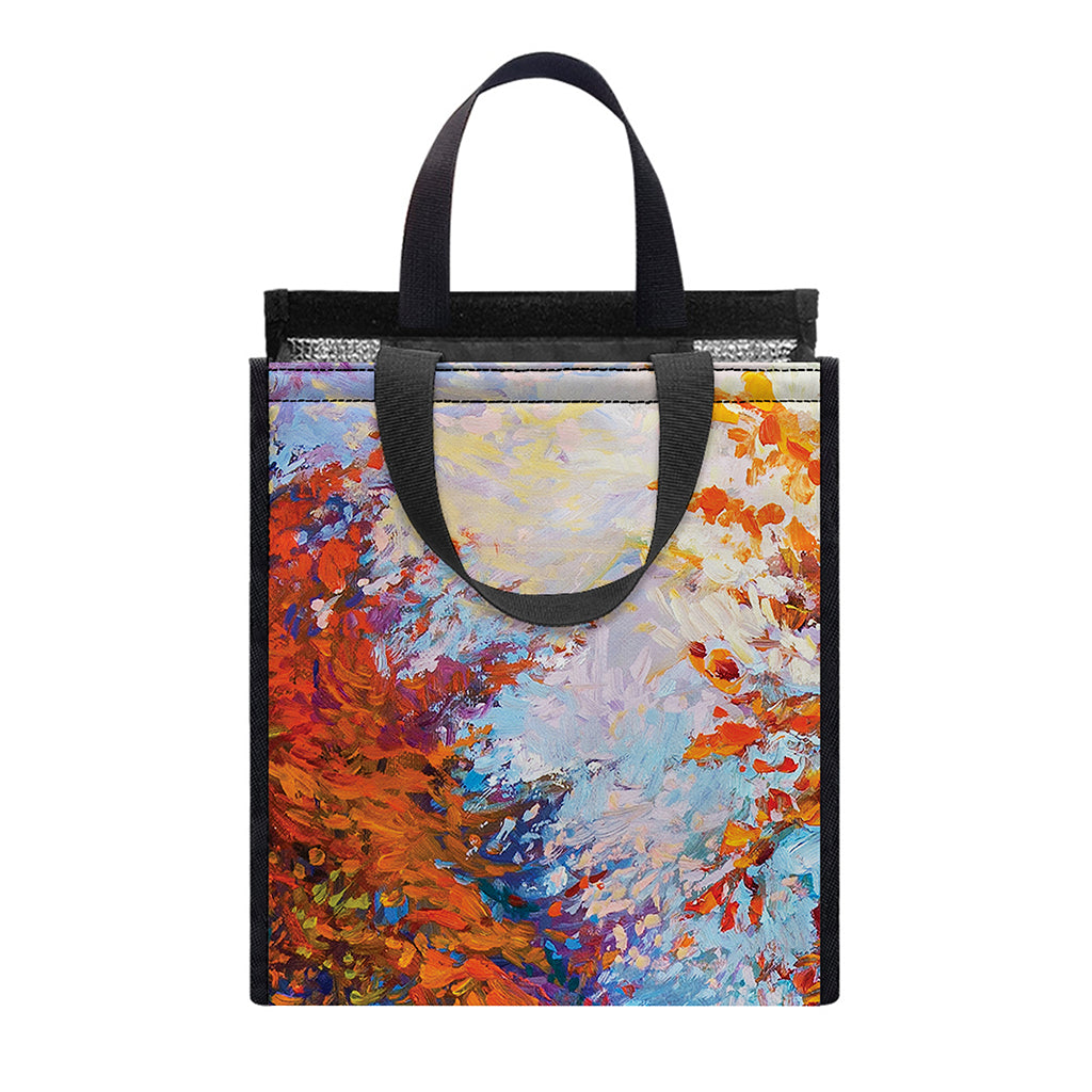 Autumn Painting Print Insulated Lunch Tote