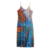 Autumn Painting Print Jersey Midi Cami Dress