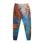 Autumn Painting Print Jogger Pants