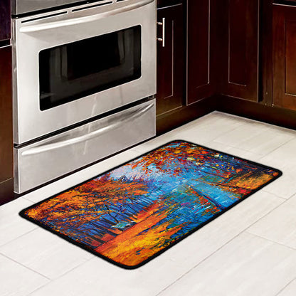 Autumn Painting Print Kitchen Mat