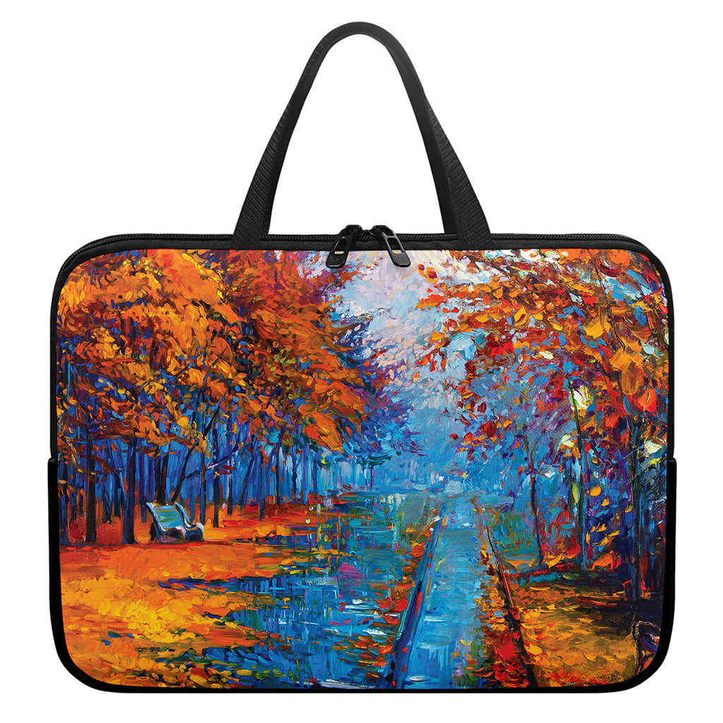 Autumn Painting Print Laptop Sleeve With Handle