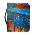 Autumn Painting Print Leather Bible Cover