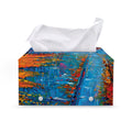 Autumn Painting Print Leather Tissue Box Cover