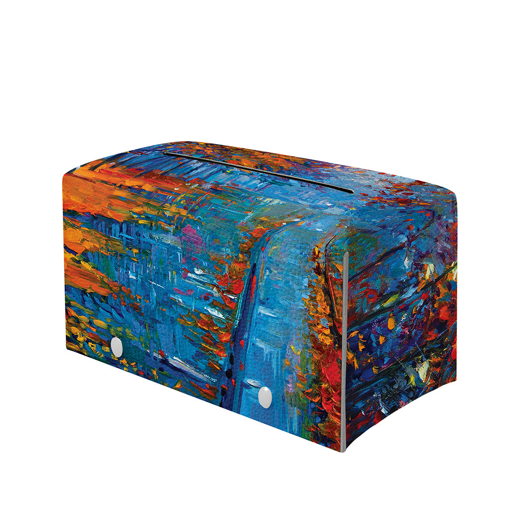 Autumn Painting Print Leather Tissue Box Cover