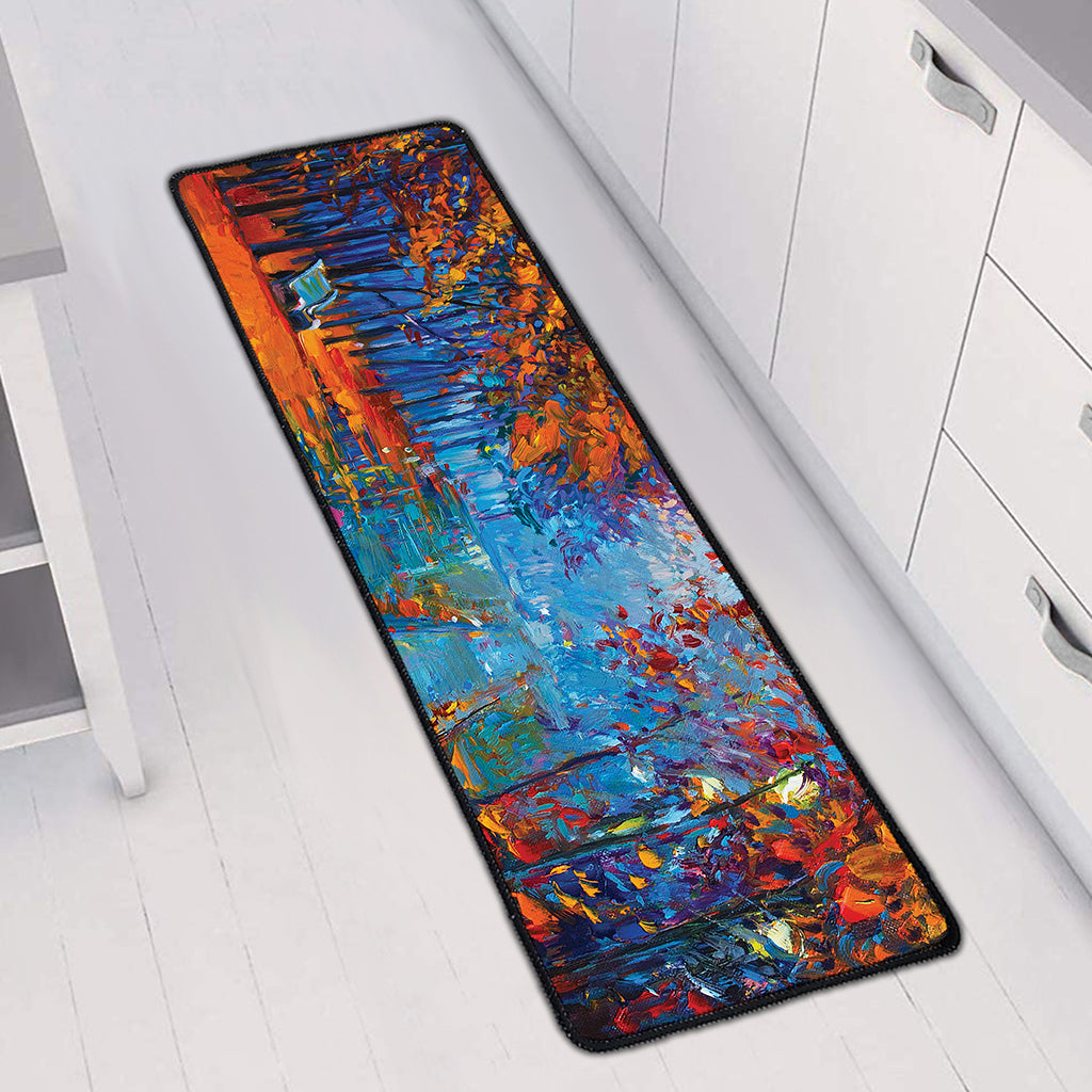 Autumn Painting Print Long Kitchen Mat