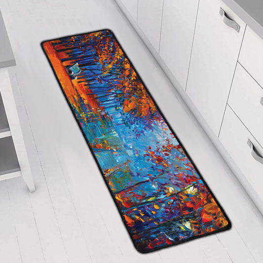 Autumn Painting Print Long Kitchen Mat