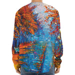 Autumn Painting Print Long Sleeve Baseball Jersey