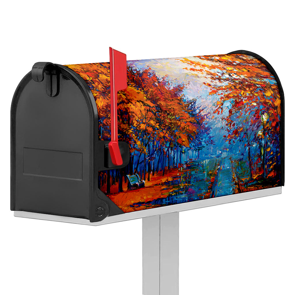 Autumn Painting Print Mailbox Cover