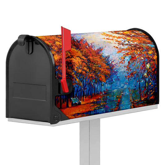 Autumn Painting Print Mailbox Cover