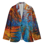 Autumn Painting Print Men's Blazer