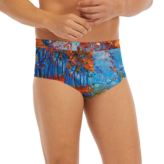 Autumn Painting Print Men's Briefs