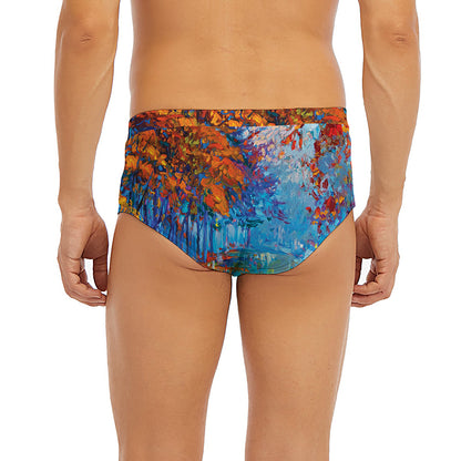 Autumn Painting Print Men's Briefs