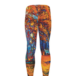 Autumn Painting Print Men's leggings