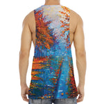 Autumn Painting Print Men's Muscle Tank Top