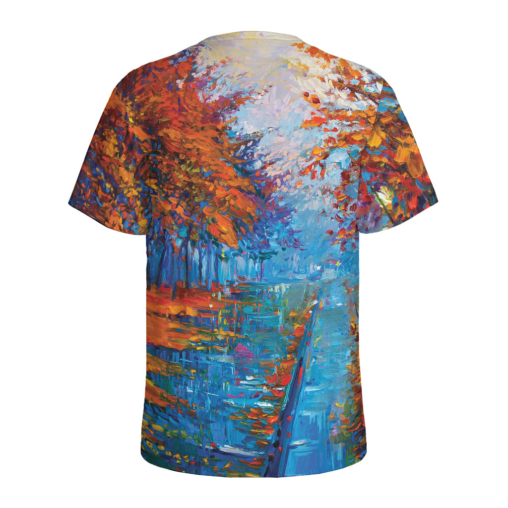 Autumn Painting Print Men's Sports T-Shirt