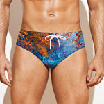 Autumn Painting Print Men's Swim Briefs