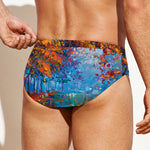 Autumn Painting Print Men's Swim Briefs