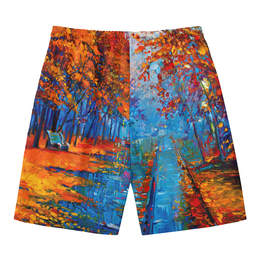 Autumn Painting Print Men's Swim Trunks