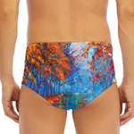 Autumn Painting Print Men's Triangle Swim Briefs