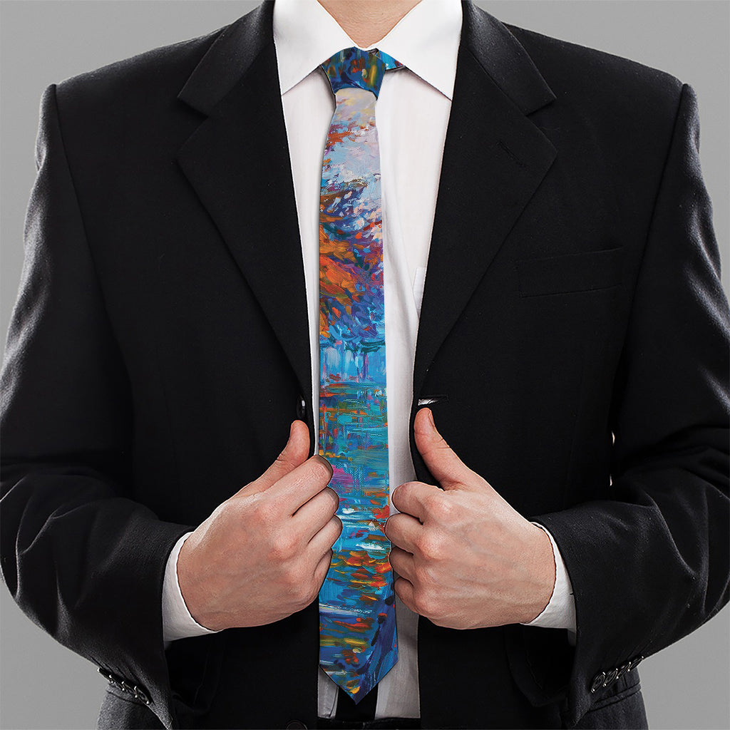 Autumn Painting Print Necktie