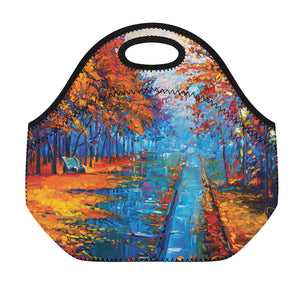 Autumn Painting Print Neoprene Lunch Bag