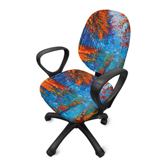 Autumn Painting Print Office Chair Cover