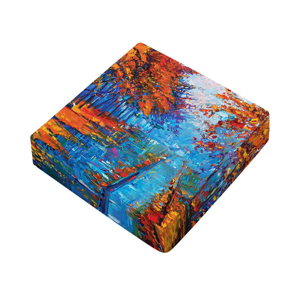 Autumn Painting Print Outdoor Seat Cushion Cover