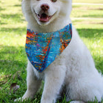 Autumn Painting Print Over The Collar Dog Bandana