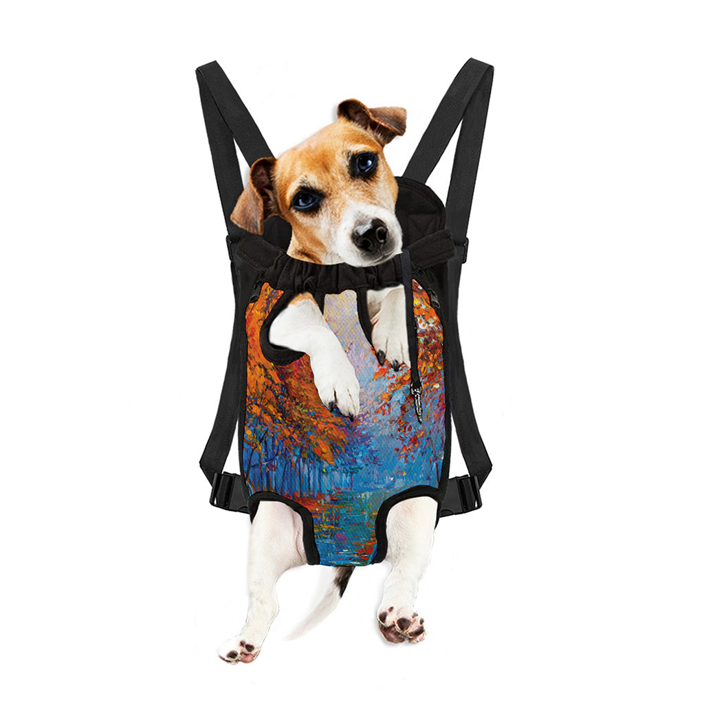 Autumn Painting Print Pet Carrier Backpack