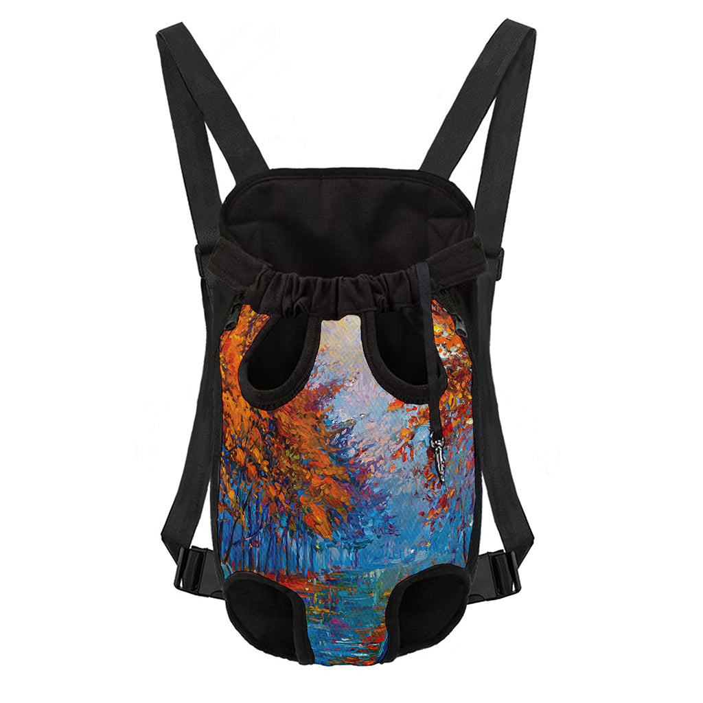 Autumn Painting Print Pet Carrier Backpack