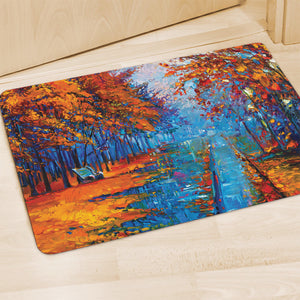 Autumn Painting Print Polyester Doormat