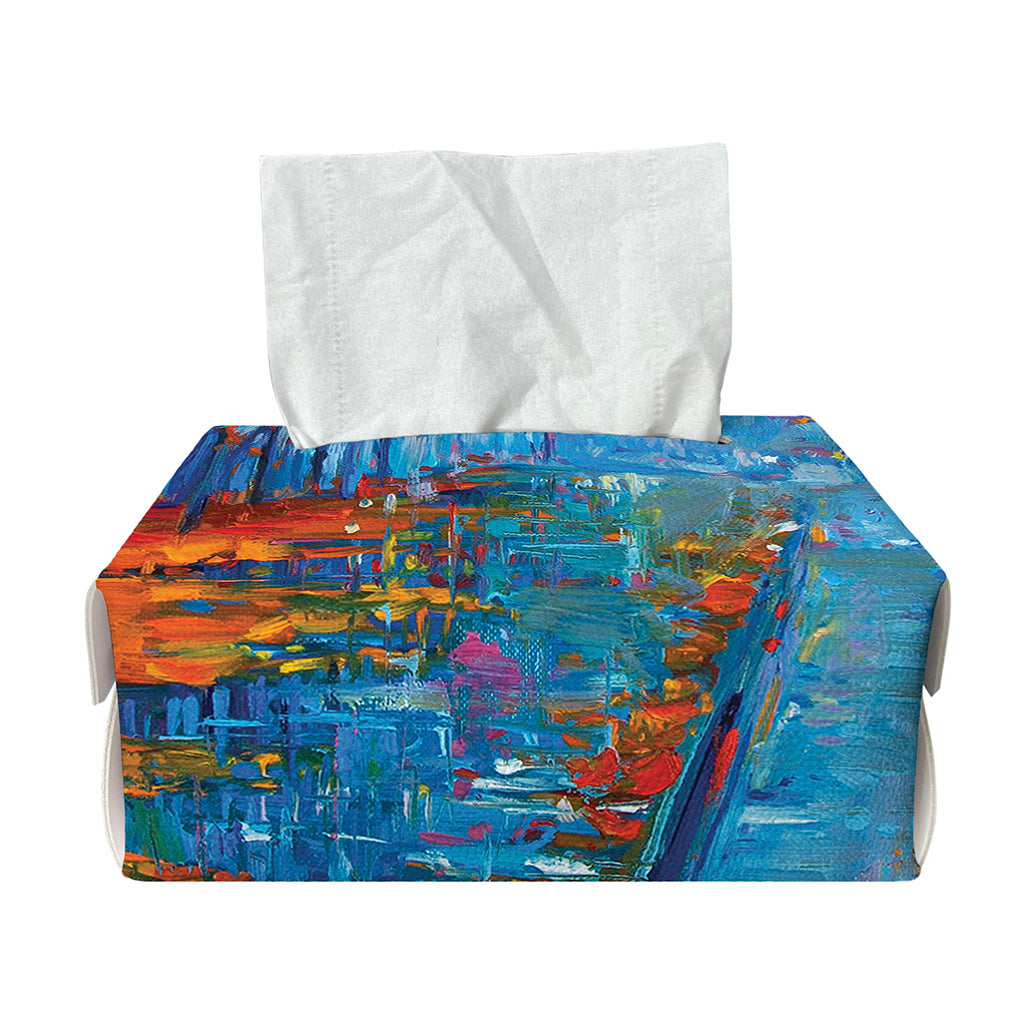 Autumn Painting Print Rectangle Tissue Box Cover