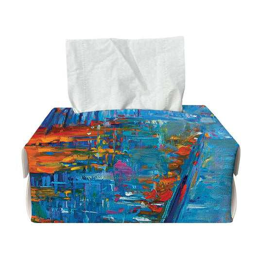 Autumn Painting Print Rectangle Tissue Box Cover