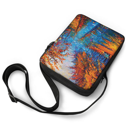 Autumn Painting Print Rectangular Crossbody Bag