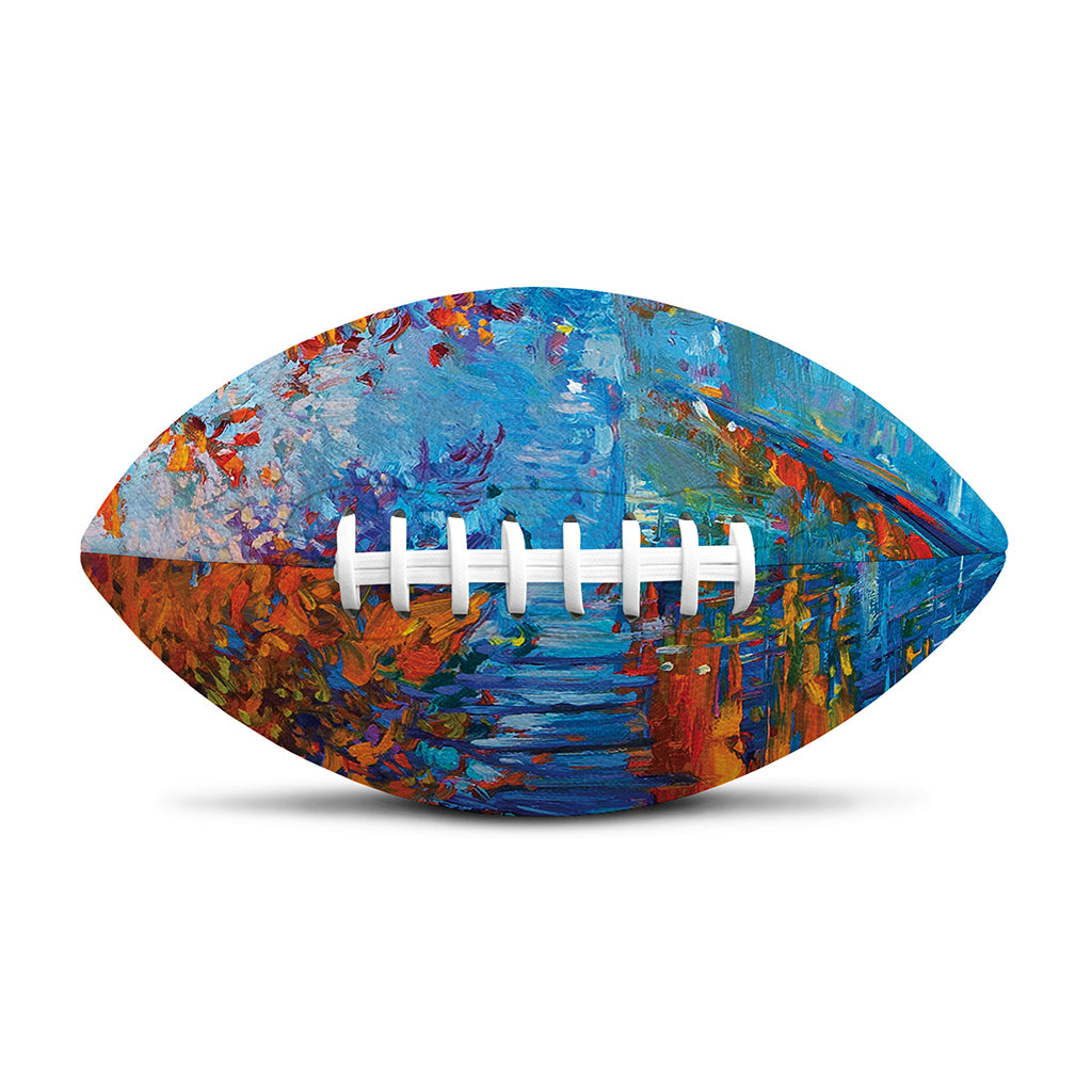 Autumn Painting Print Rugby Ball