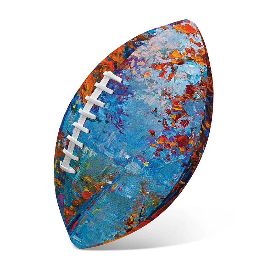 Autumn Painting Print Rugby Ball