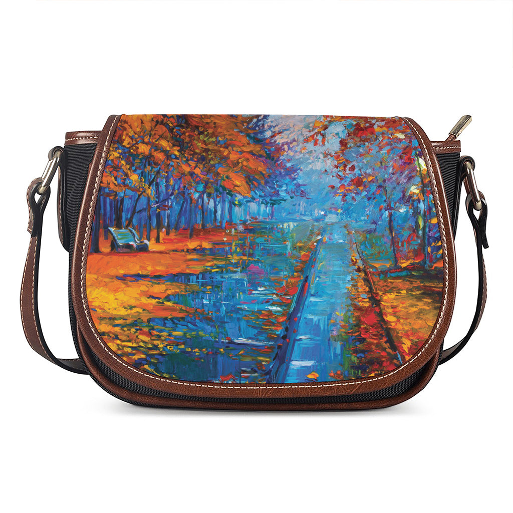 Autumn Painting Print Saddle Bag