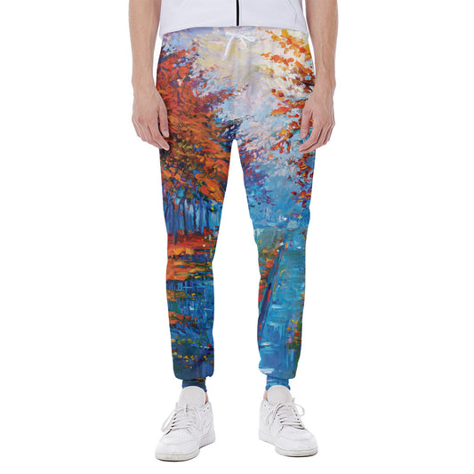 Autumn Painting Print Scuba Joggers