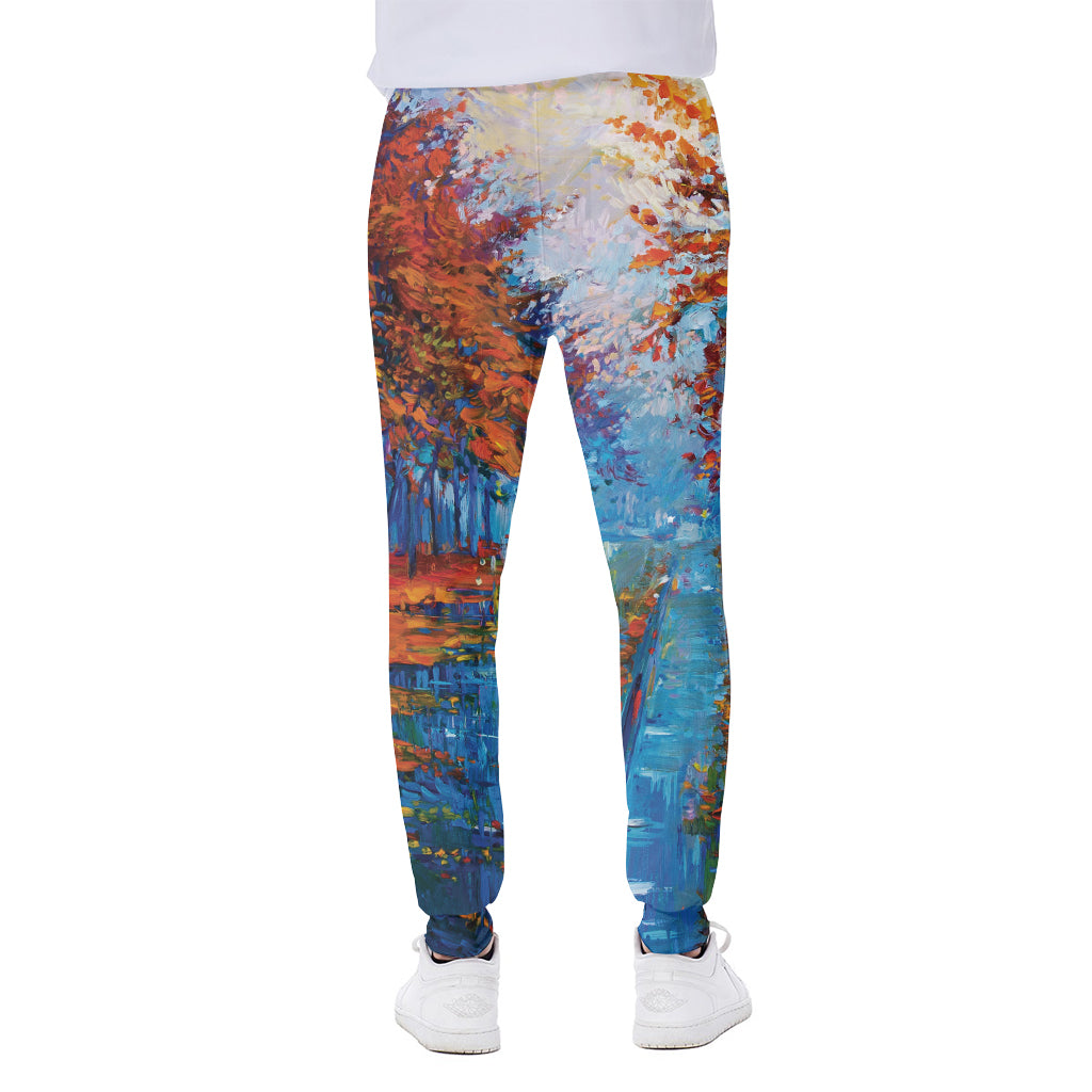 Autumn Painting Print Scuba Joggers