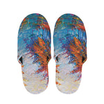 Autumn Painting Print Slippers